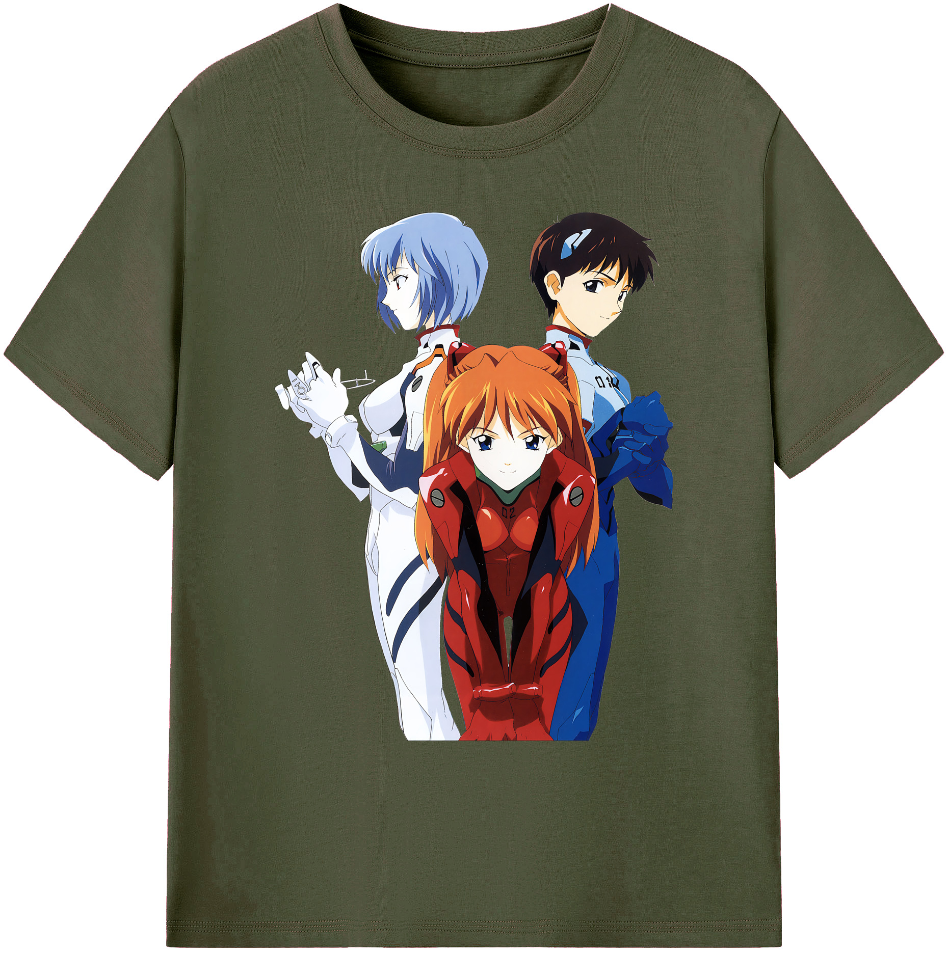 （画像用） EVA 新世紀エヴァンゲリオン 綿100％ メンズ半袖Tシャツ｜肌触りやわらか＆通気性